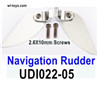UDI UDI022 Parts Metal Navigation Rudder.UDI022-05.Total 2pcs.